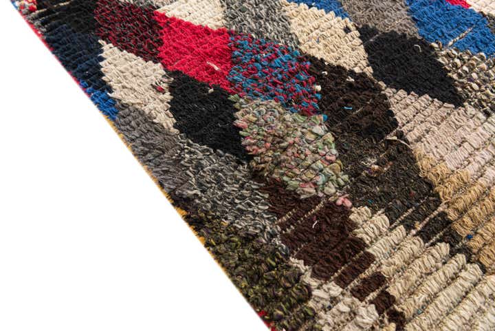 6' 2 x 9' 8 Hand Knotted Moroccan Wool Rug