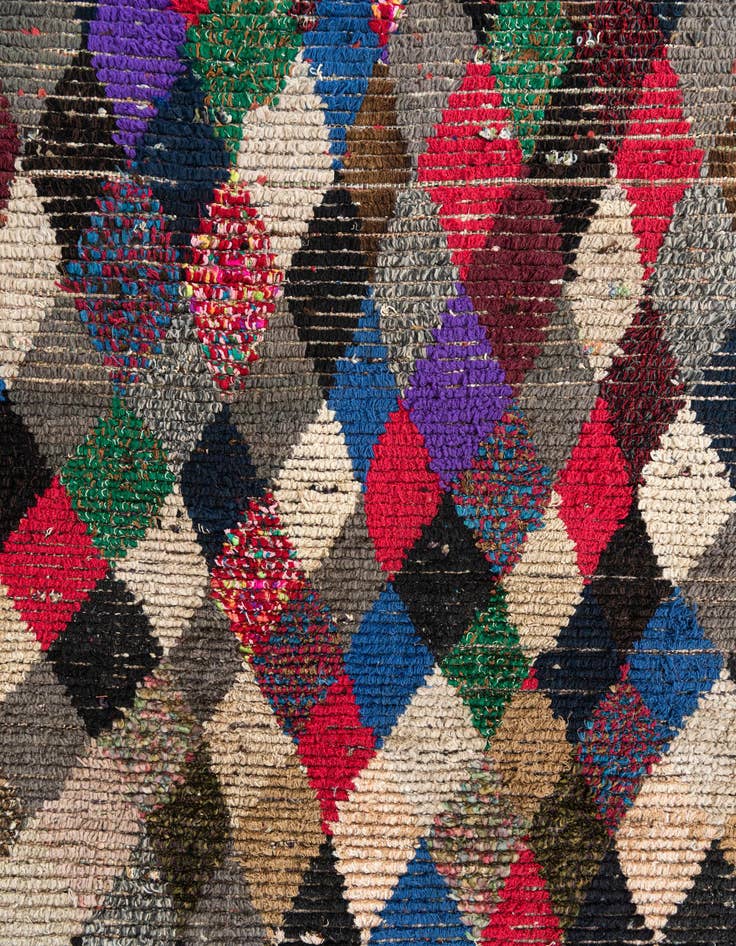 Detail image of 6' 2 x 9' 8  Hand Knotted Moroccan Wool Rug