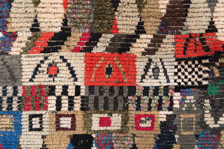 6' 2 x 9' 8 Hand Knotted Moroccan Wool Rug