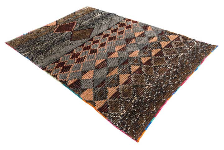 5' 2 x 7' 4 Hand Knotted Moroccan Wool Rug