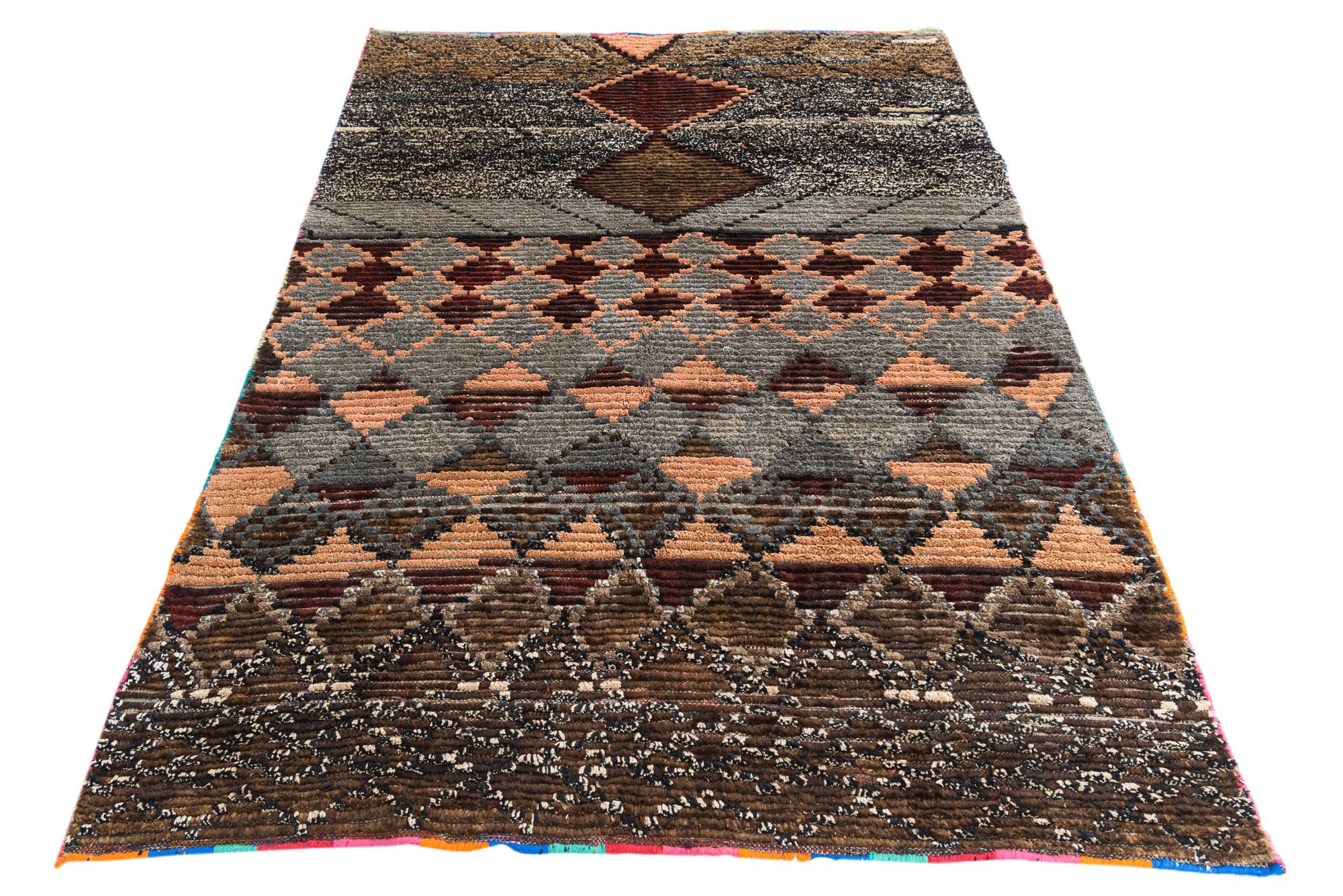 5' 2 x 7' 4 Hand Knotted Moroccan Wool Rug