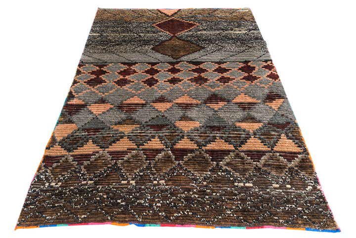 5' 2 x 7' 4 Hand Knotted Moroccan Wool Rug