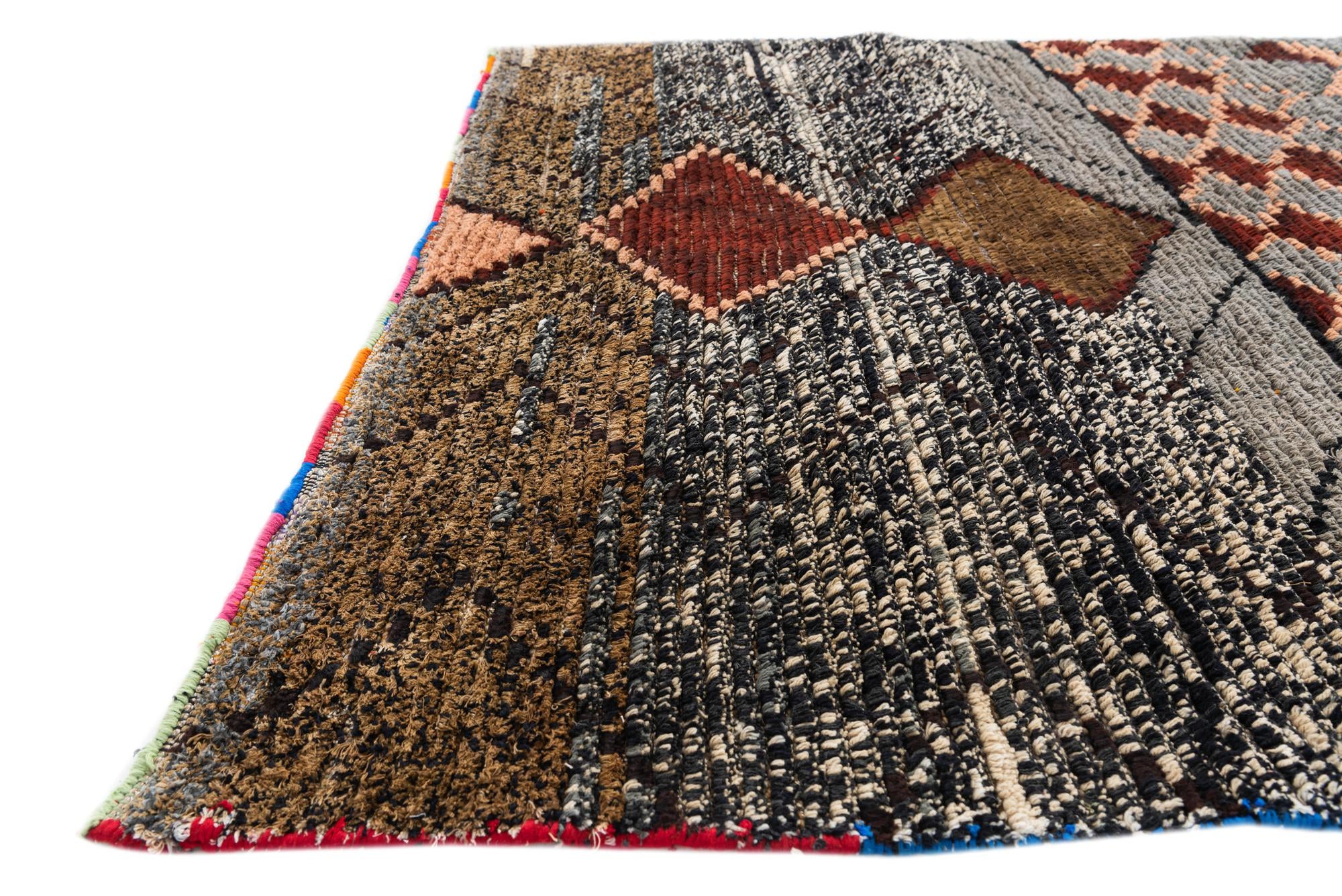 5' 2 x 7' 4 Hand Knotted Moroccan Wool Rug