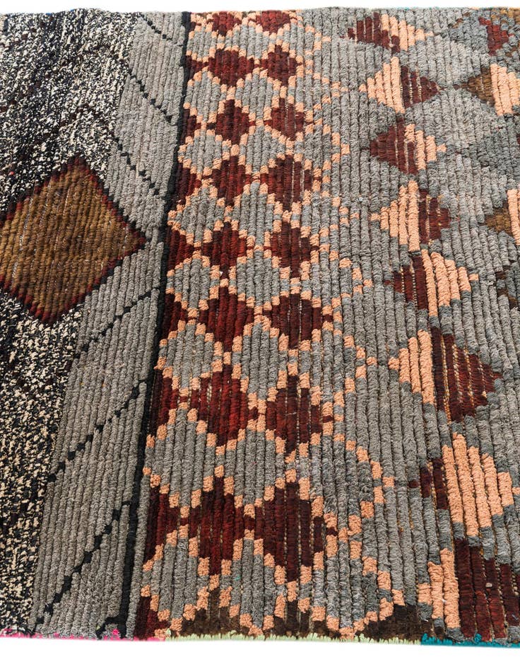 Detail image of 5' 2 x 7' 4  Hand Knotted Moroccan Wool Rug