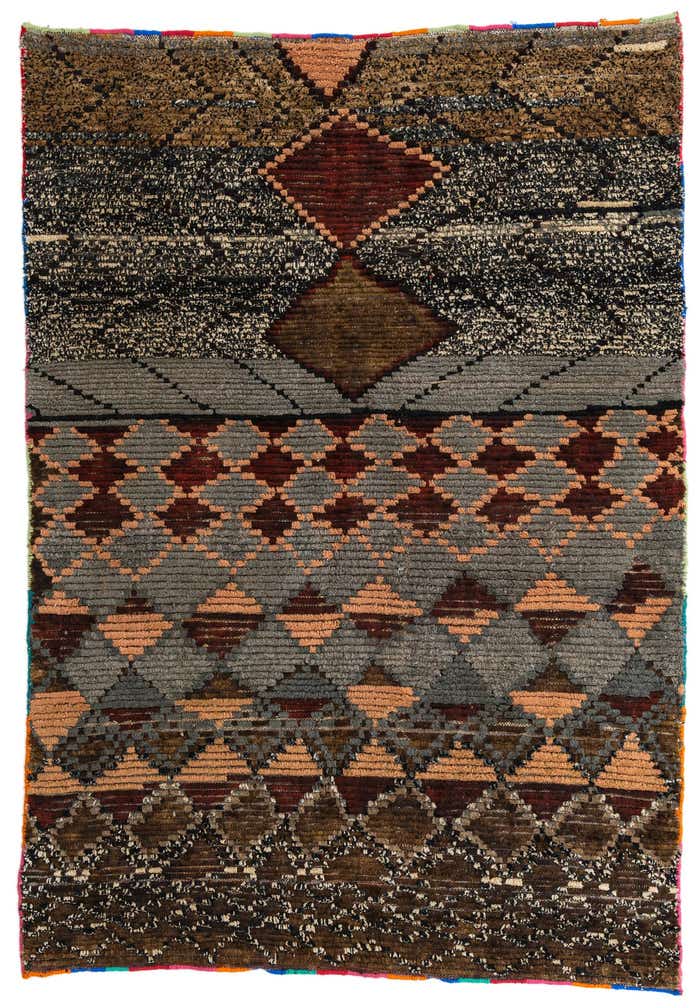 5' 2 x 7' 4 Hand Knotted Moroccan Wool Rug