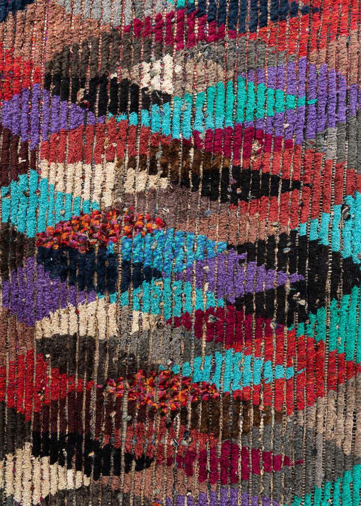 7' 9 x 9' 9 Hand Knotted Moroccan Wool Rug