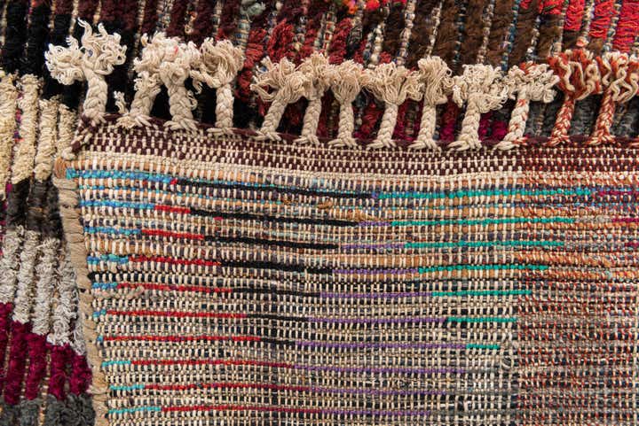 7' 9 x 9' 9 Hand Knotted Moroccan Wool Rug