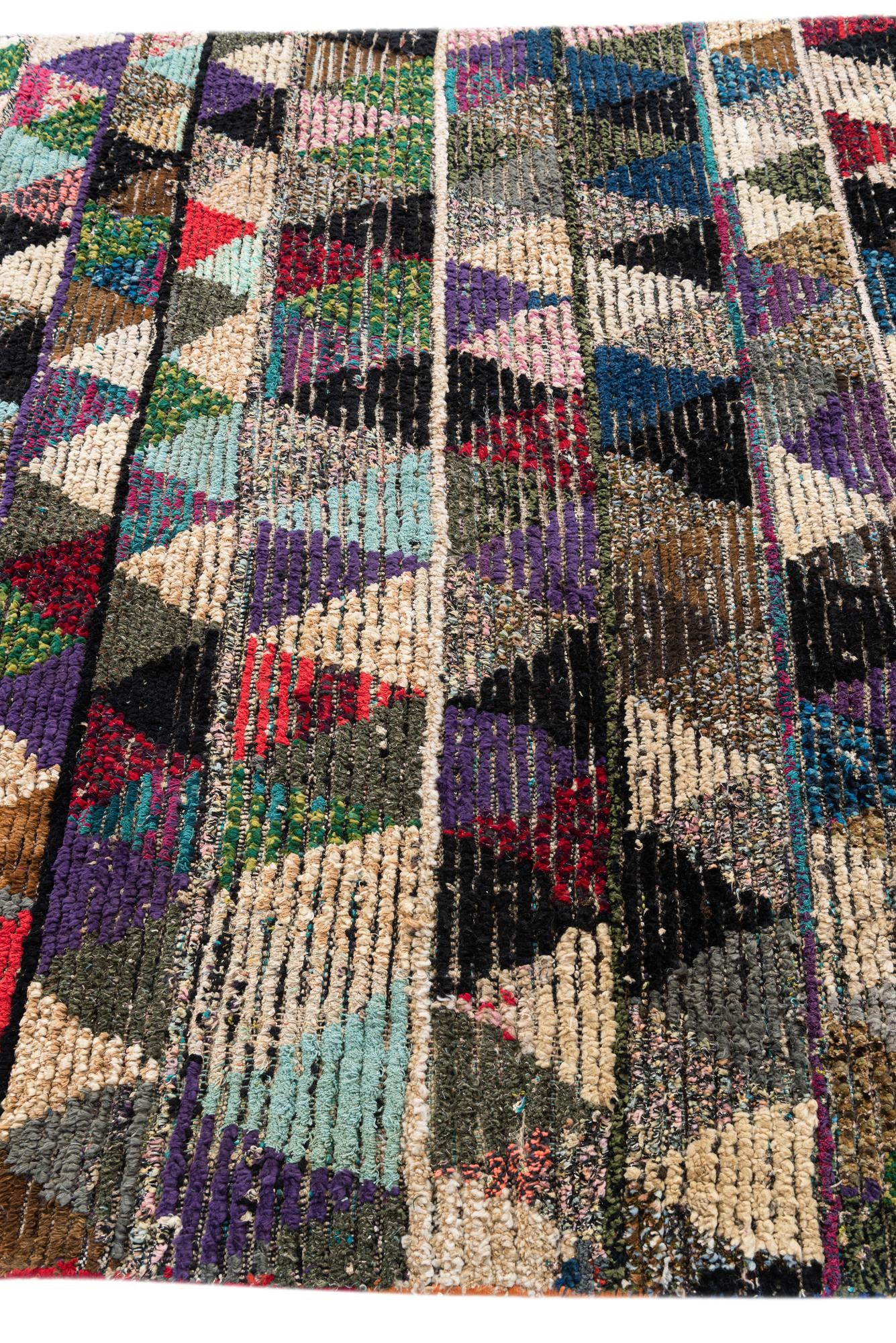 6' 2 x 9' 9 Hand Knotted Moroccan Wool Rug