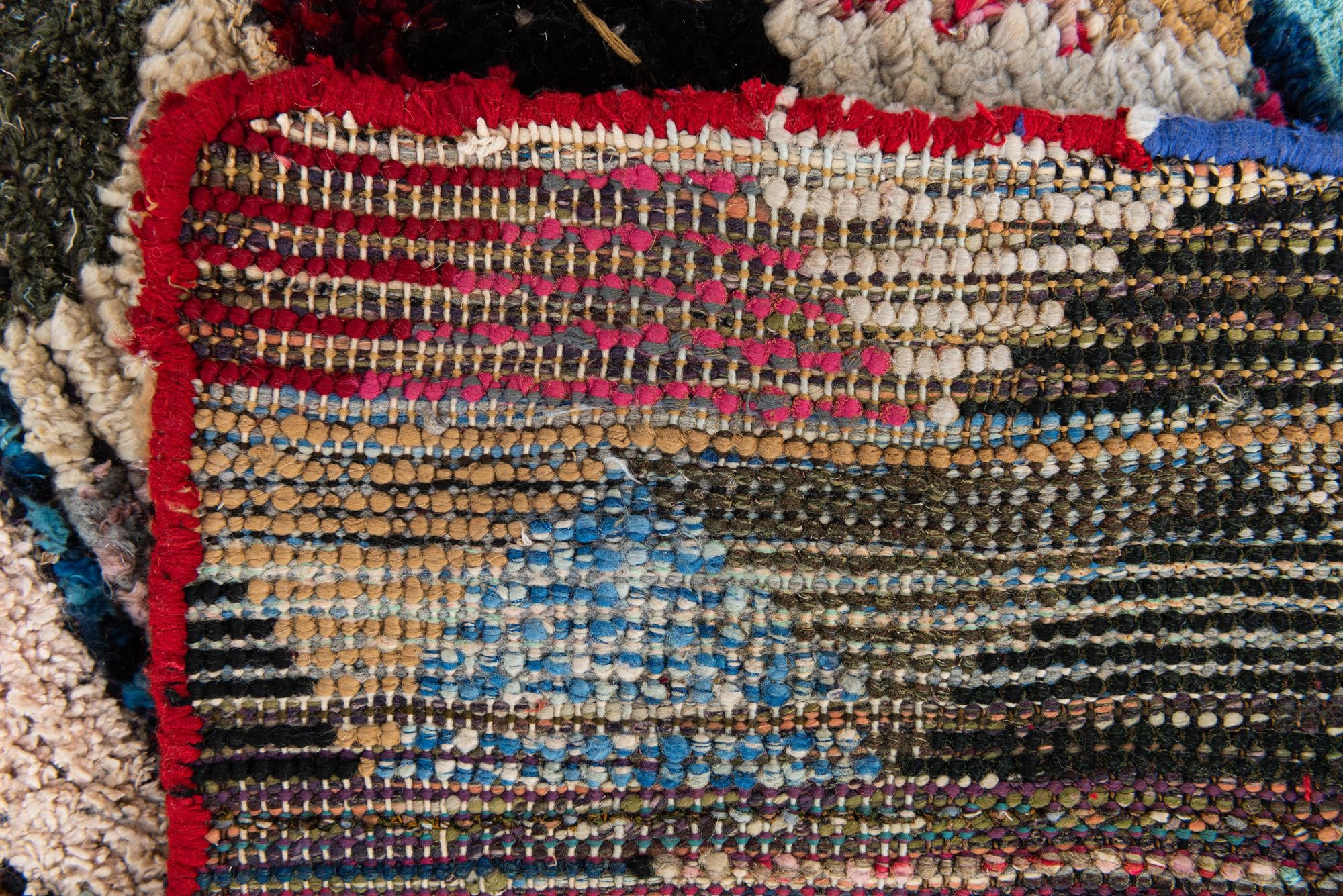 6' 2 x 9' 9 Hand Knotted Moroccan Wool Rug