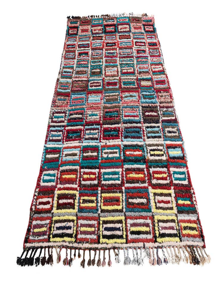 Detail image of 5' 2 x 7' 10  Hand Knotted Moroccan Wool Rug