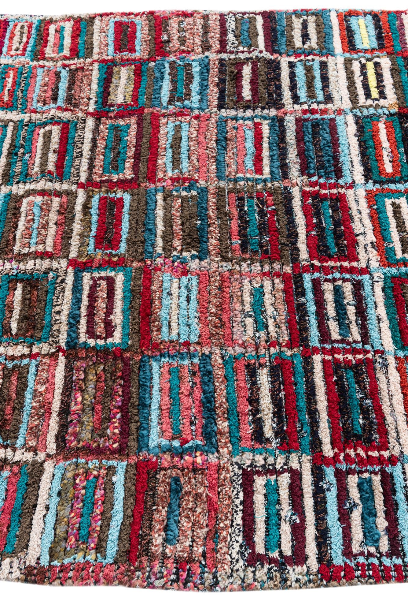 5' 2 x 7' 10 Hand Knotted Moroccan Wool Rug
