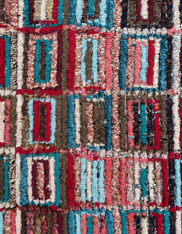 Detail image of 5' 2 x 7' 10  Hand Knotted Moroccan Wool Rug
