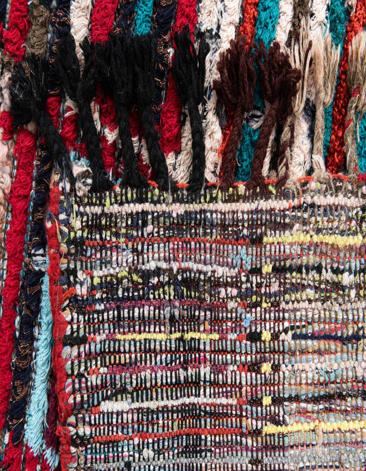 Detail image of 5' 2 x 7' 10  Hand Knotted Moroccan Wool Rug