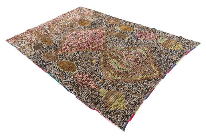 5' 1 x 7' 6 Hand Knotted Moroccan Wool Rug