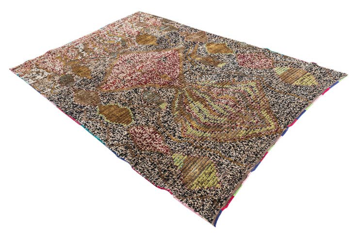 Detail image of 5' 1 x 7' 6 Hand Knotted Moroccan Wool Rug