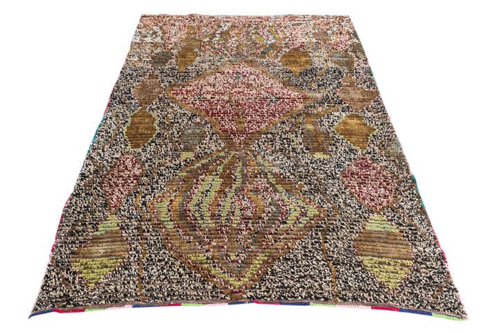 5' 1 x 7' 6 Hand Knotted Moroccan Wool Rug