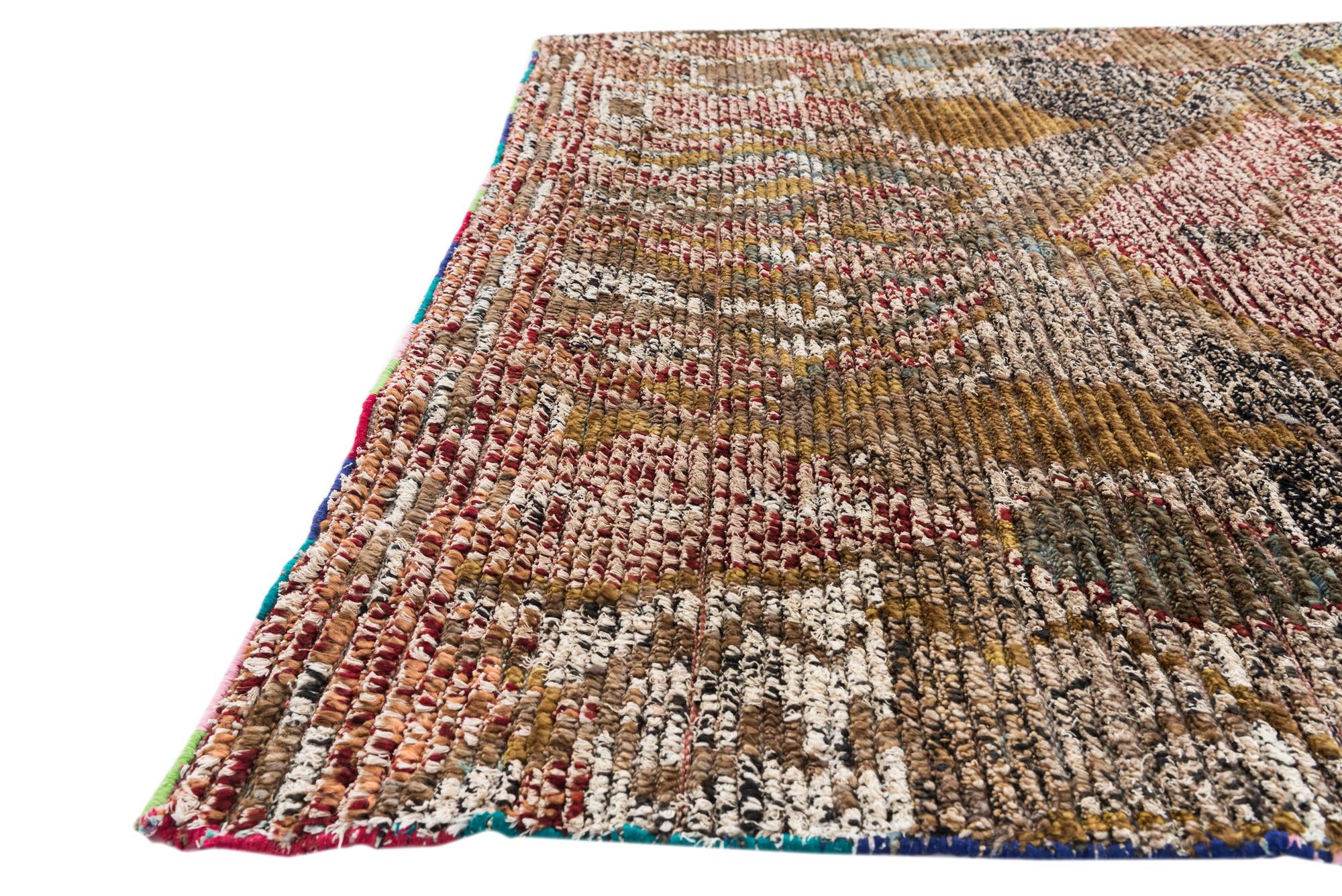 5' 1 x 7' 6 Hand Knotted Moroccan Wool Rug