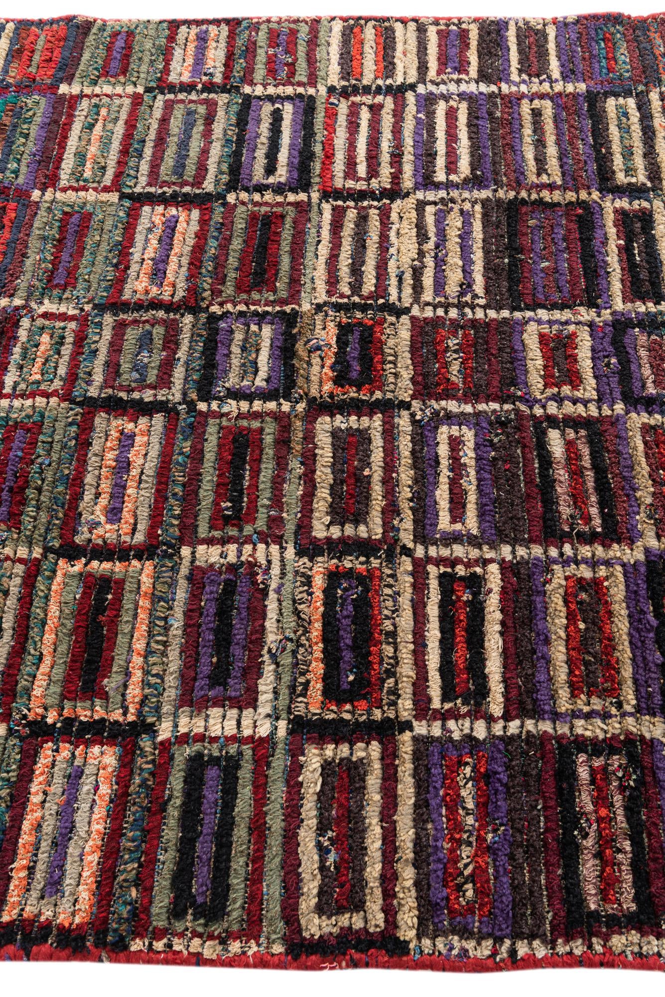 5' 4 x 8' 6 Hand Knotted Moroccan Wool Rug