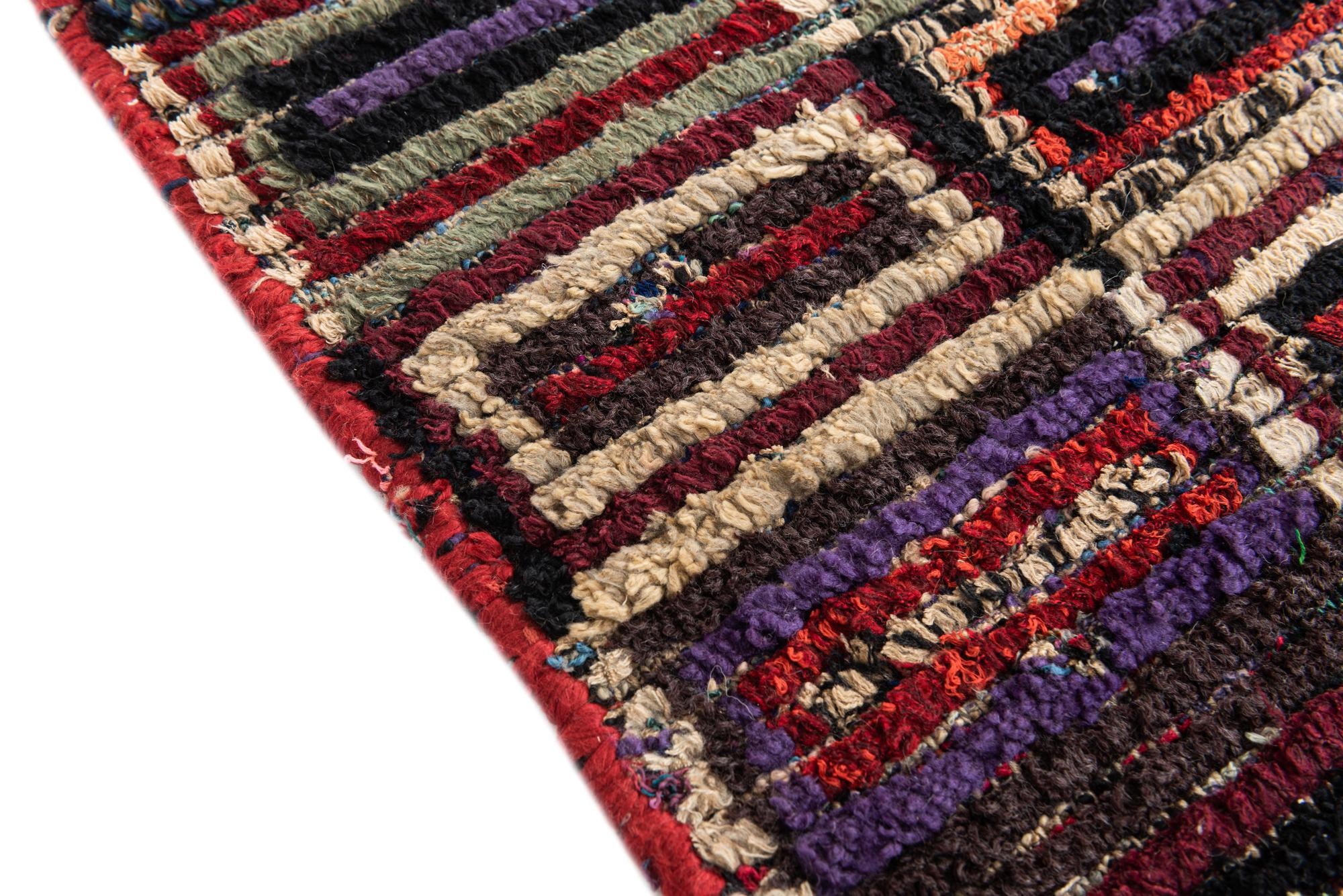 5' 4 x 8' 6 Hand Knotted Moroccan Wool Rug