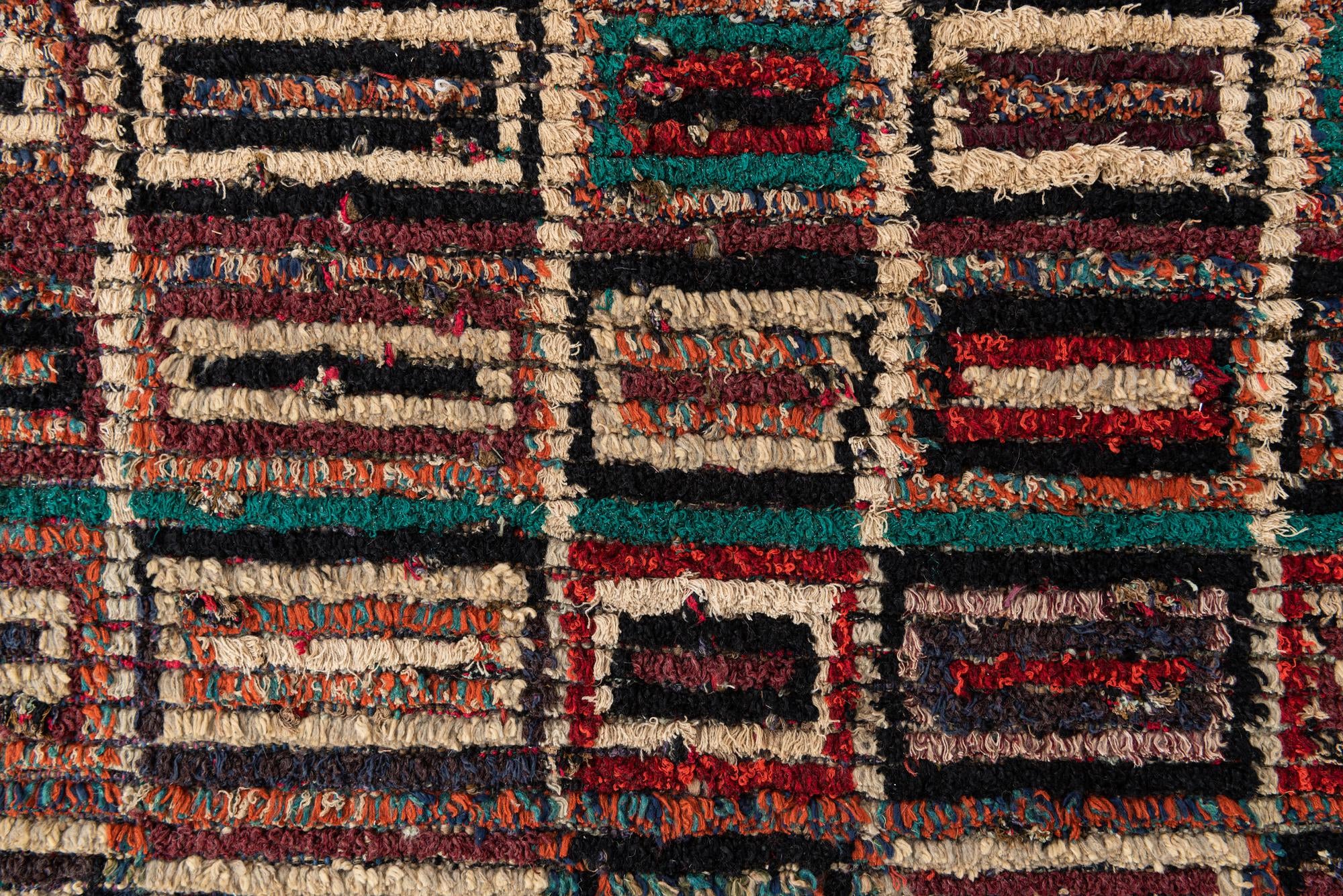 5' 4 x 8' 6 Hand Knotted Moroccan Wool Rug