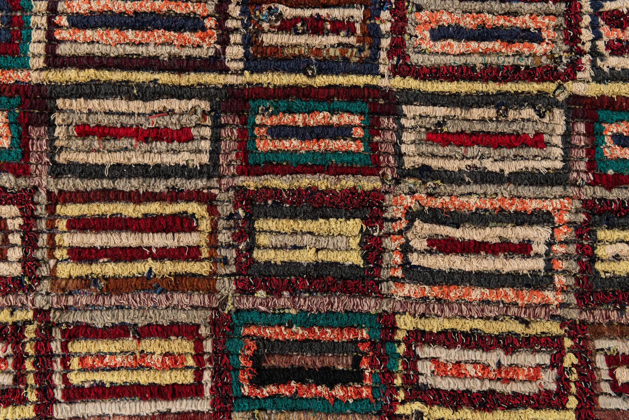 5' 4 x 8' 6 Hand Knotted Moroccan Wool Rug