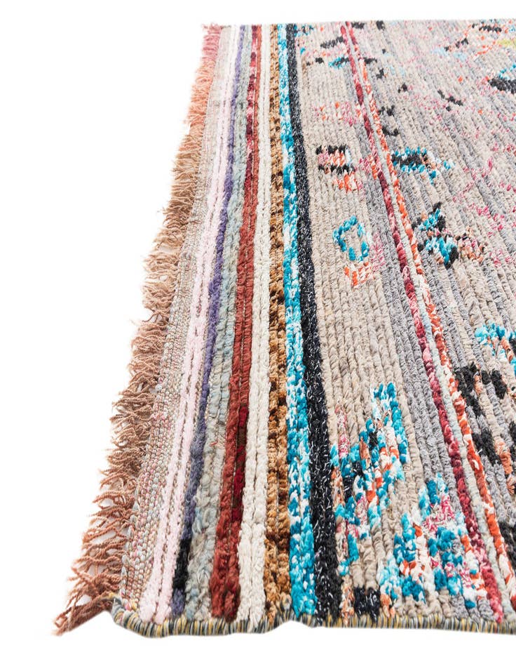 Detail image of 5' 5 x 8' 3  Hand Knotted Moroccan Wool Rug
