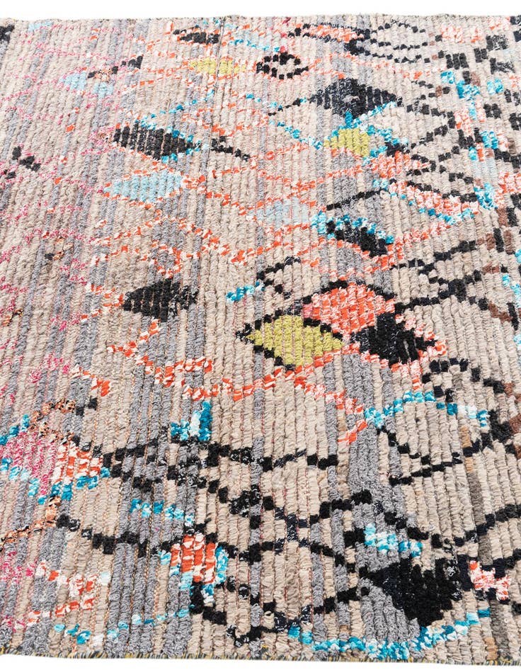 Detail image of 5' 5 x 8' 3  Hand Knotted Moroccan Wool Rug