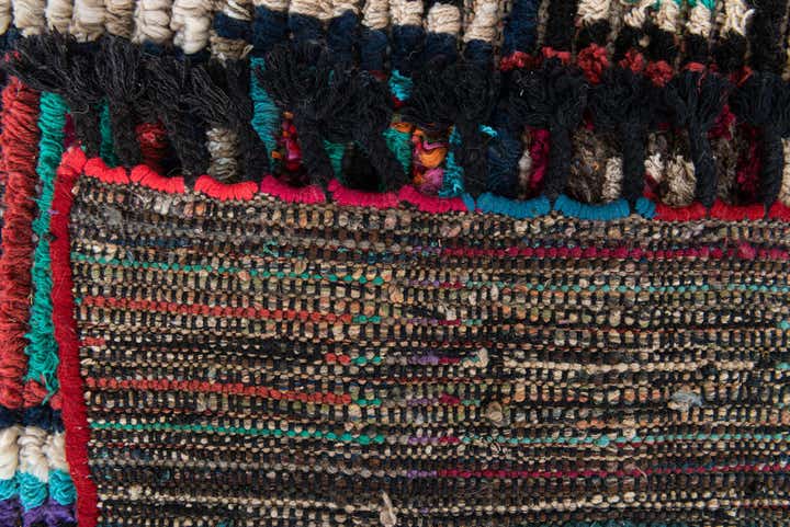 6' x 9' 5 Hand Knotted Moroccan Wool Rug