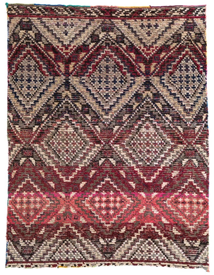 Detail image of 5' x 7' 8 Hand Knotted Moroccan Wool Rug