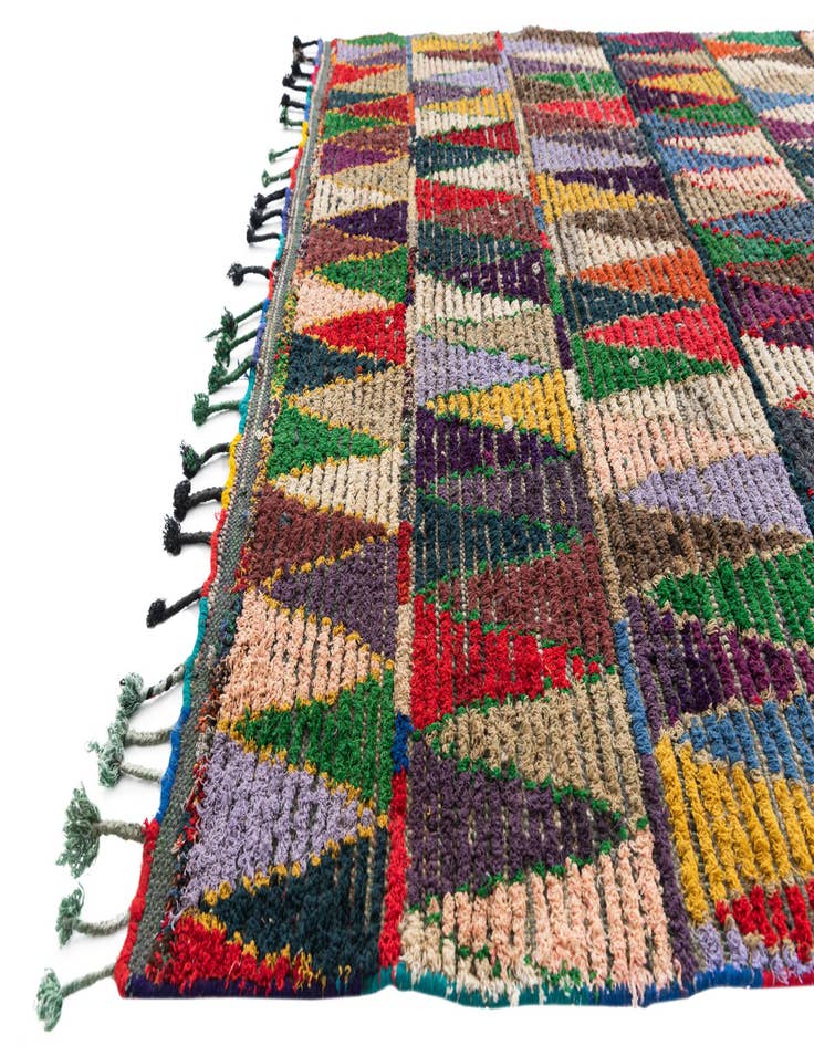 Detail image of 5' 2 x 8' Hand Knotted Moroccan Wool Rug