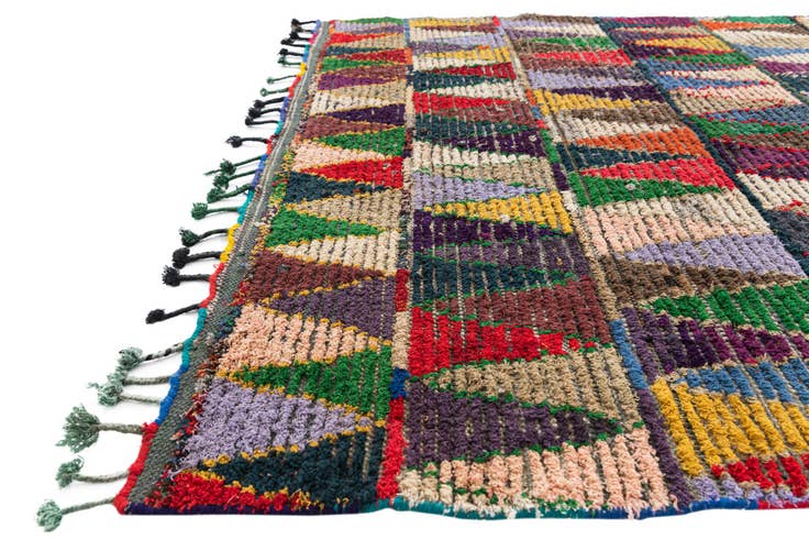 Detail image of 5' 2 x 8' Hand Knotted Moroccan Wool Rug