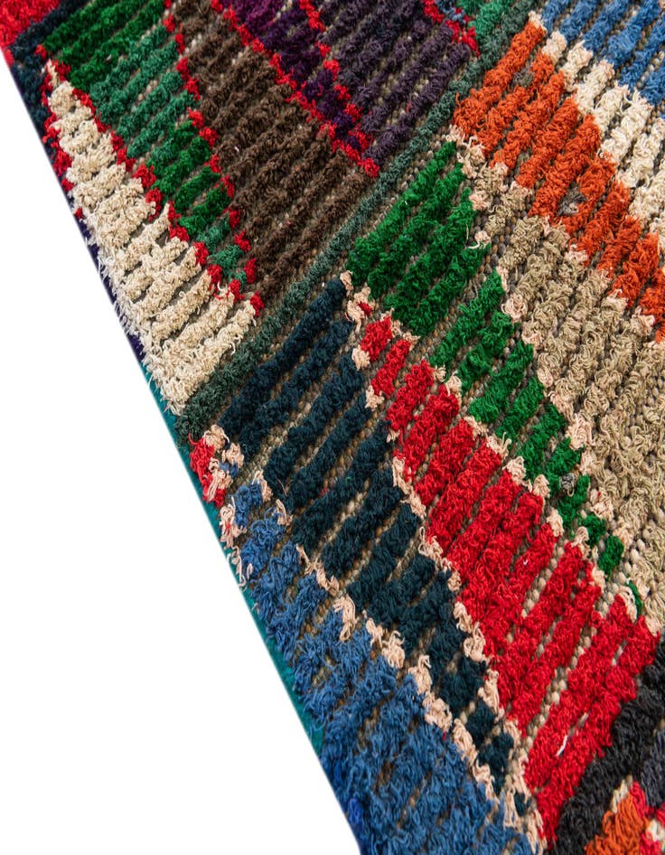 Detail image of 5' 2 x 8' Hand Knotted Moroccan Wool Rug