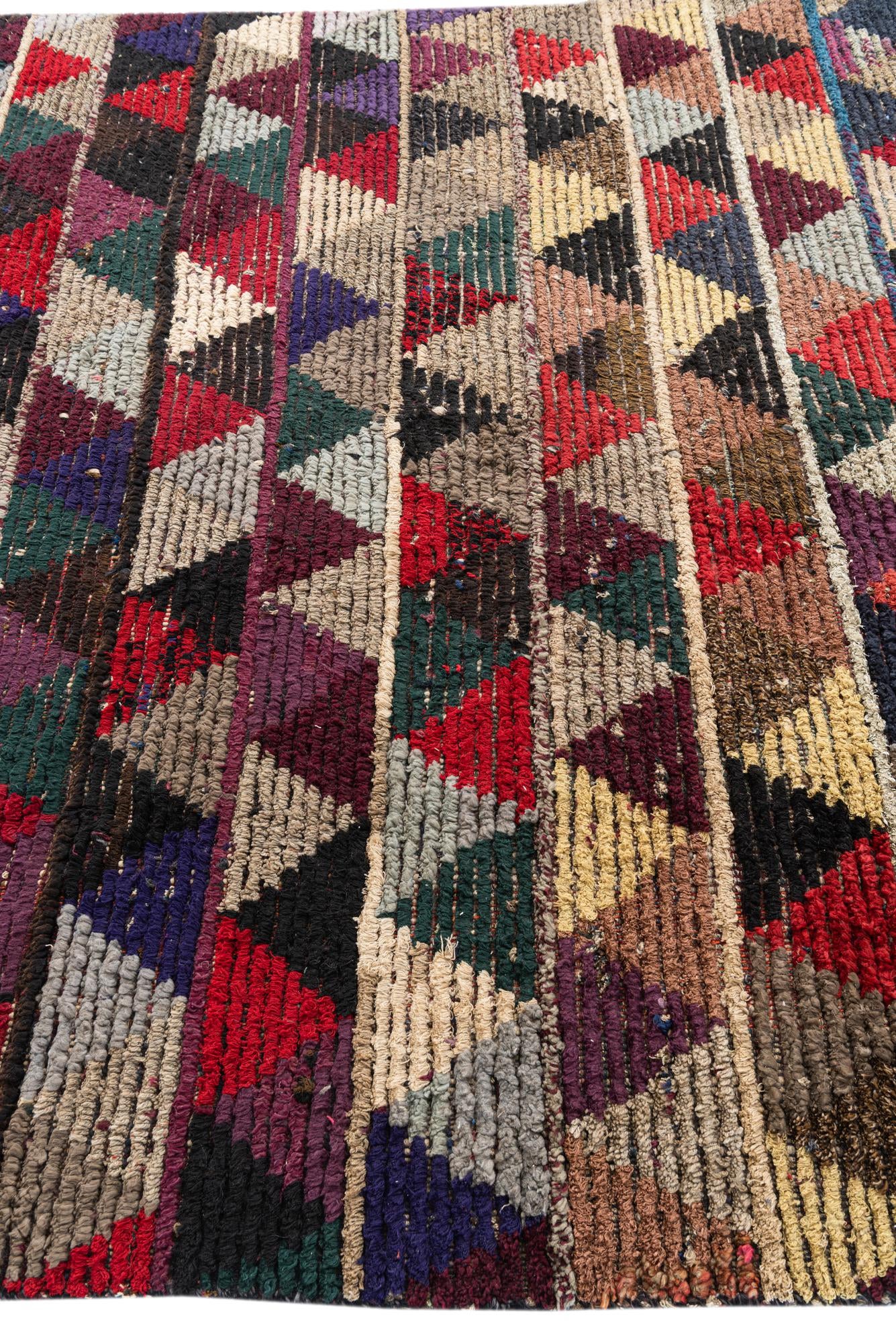 6' 1 x 9' 4 Hand Knotted Moroccan Wool Rug