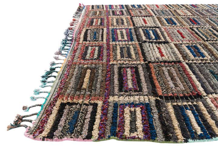 5' 5 x 8' 9 Hand Knotted Moroccan Wool Rug