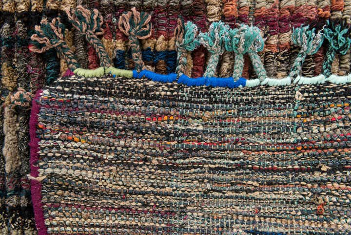 5' 5 x 8' 9 Hand Knotted Moroccan Wool Rug