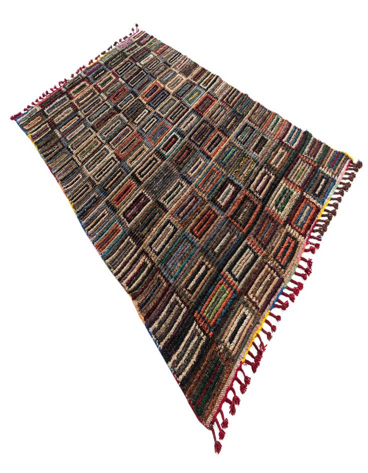 Detail image of 5' x 8' 4  Hand Knotted Moroccan Wool Rug