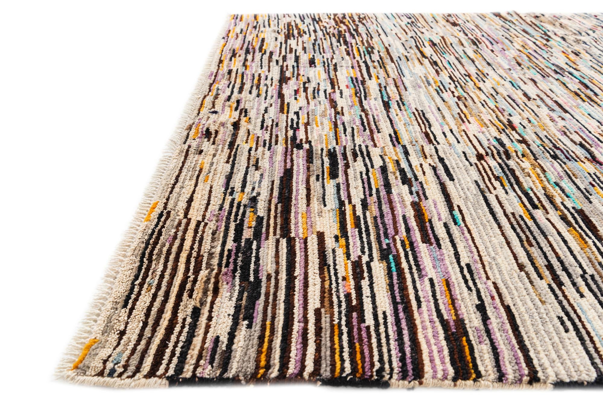 5' 7 x 8' 1 Hand Knotted Moroccan Wool Rug