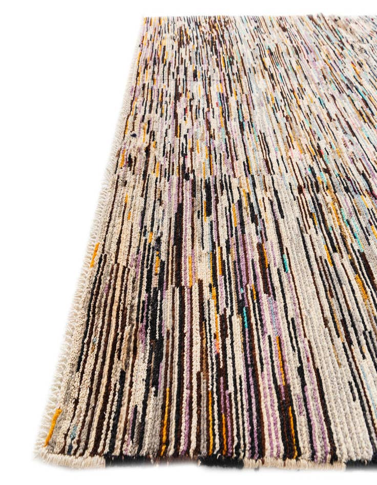 Detail image of 5' 7 x 8' 1  Hand Knotted Moroccan Wool Rug