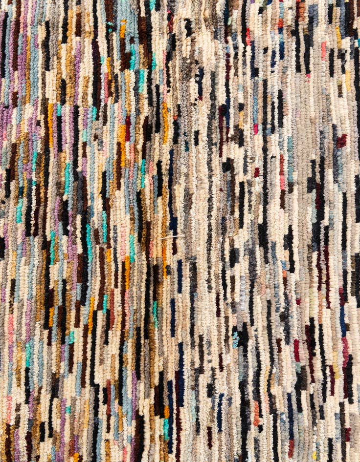 Detail image of 5' 7 x 8' 1  Hand Knotted Moroccan Wool Rug