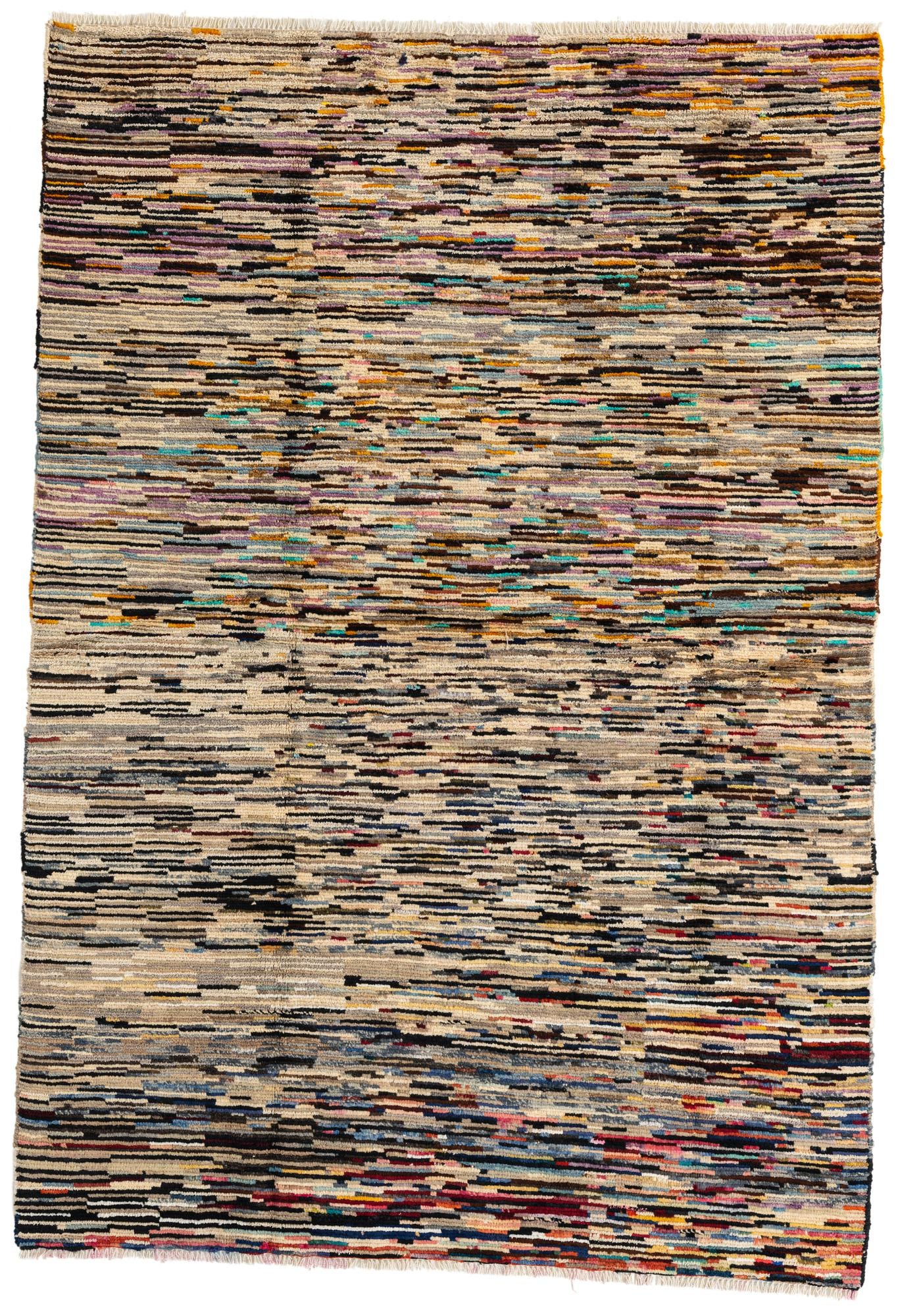 5' 7 x 8' 1 Hand Knotted Moroccan Wool Rug