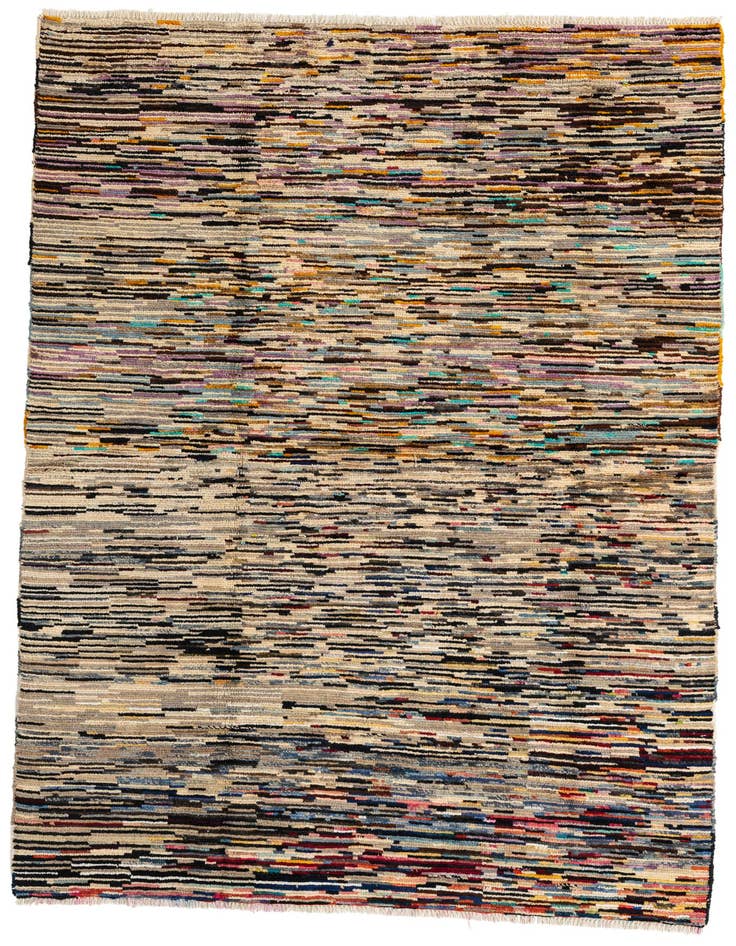 Detail image of 5' 7 x 8' 1 Hand Knotted Moroccan Wool Rug