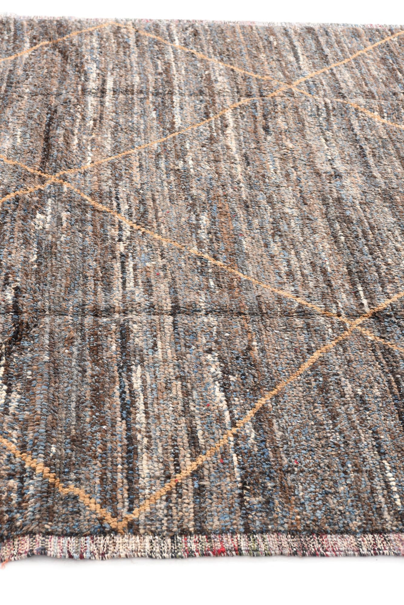 8' 1 x 11' Hand Knotted Moroccan Wool Rug