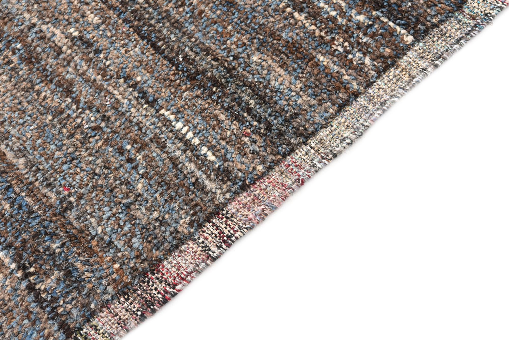 8' 1 x 11' Hand Knotted Moroccan Wool Rug