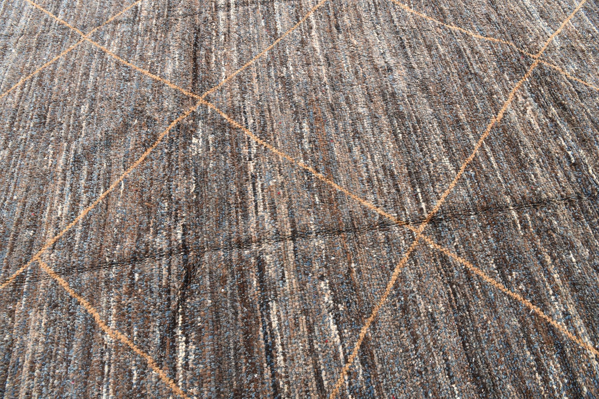 8' 1 x 11' Hand Knotted Moroccan Wool Rug