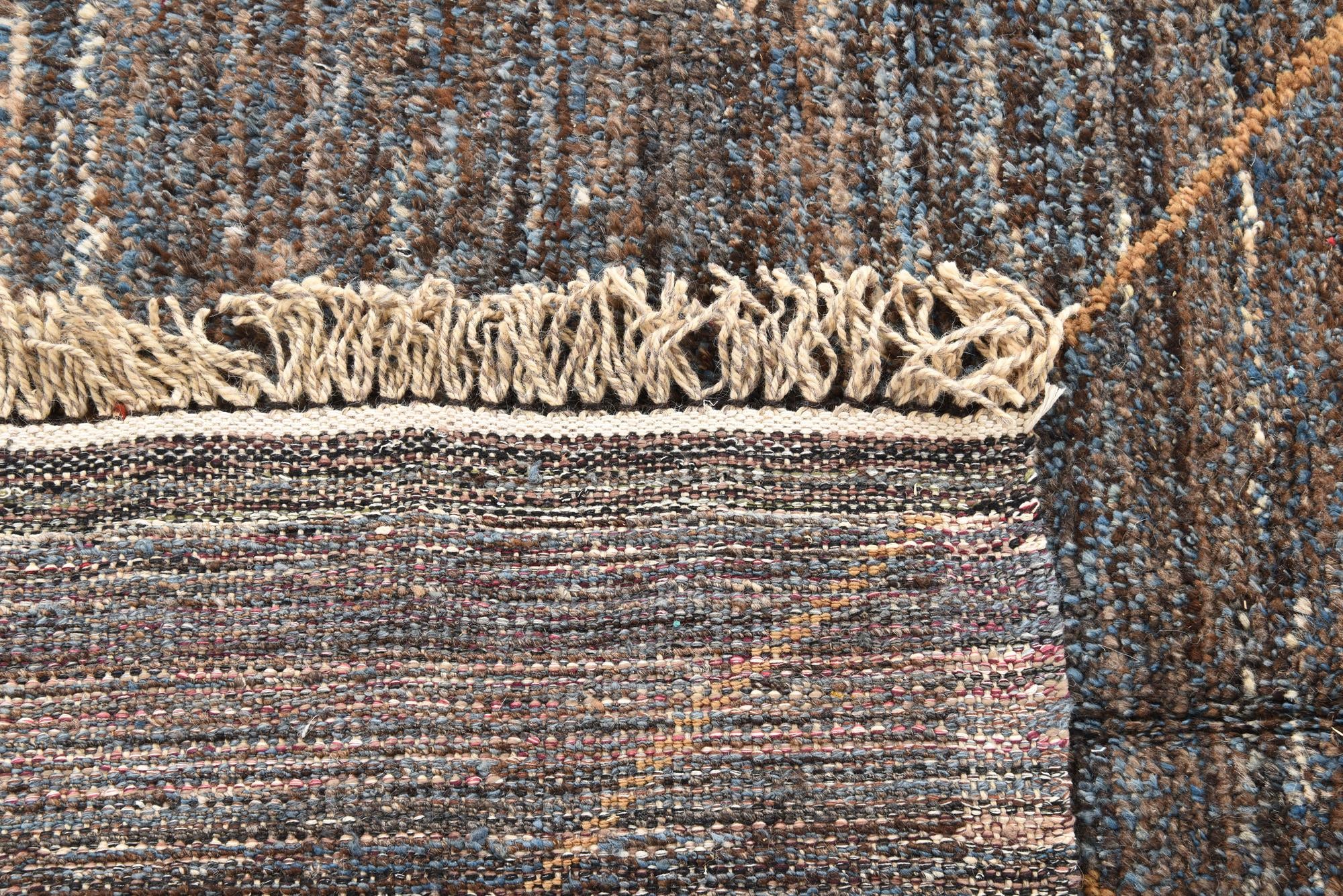 8' 1 x 11' Hand Knotted Moroccan Wool Rug