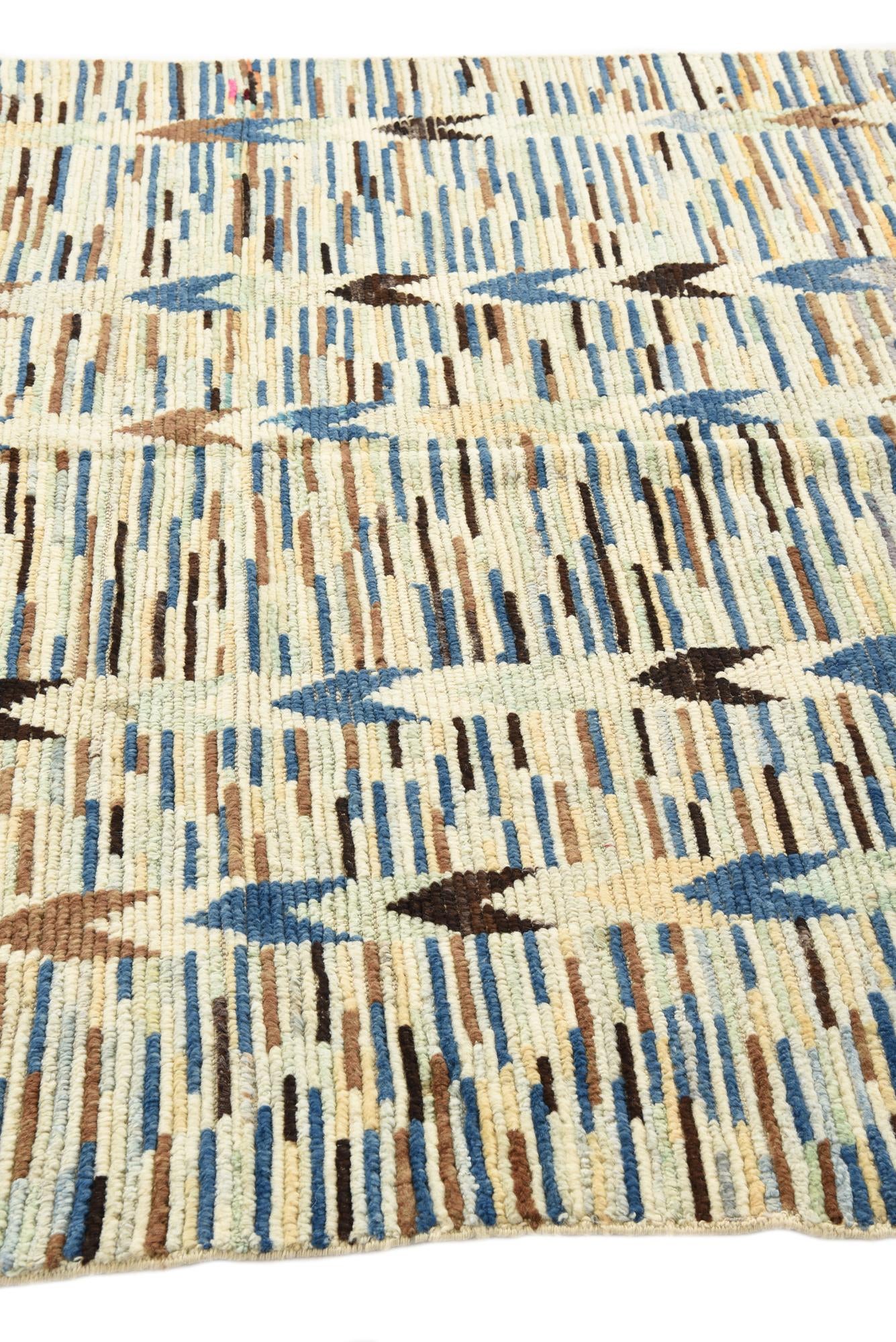6' 4 x 9' 4 Hand Knotted Moroccan Wool Rug