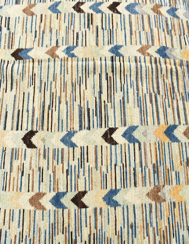 Detail image of 6' 4 x 9' 4  Hand Knotted Moroccan Wool Rug