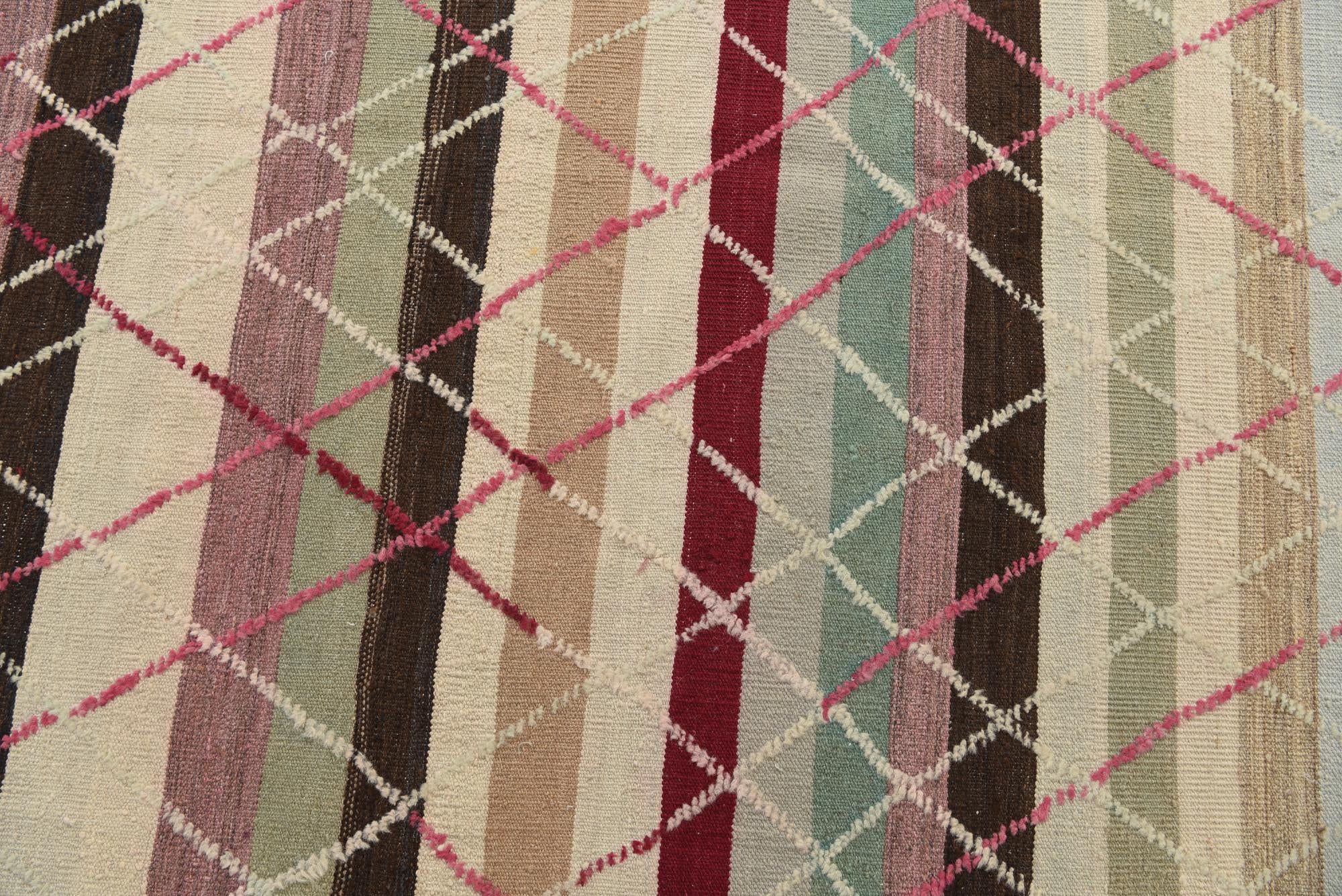 6' 3 x 10' Hand Knotted Moroccan Wool Rug