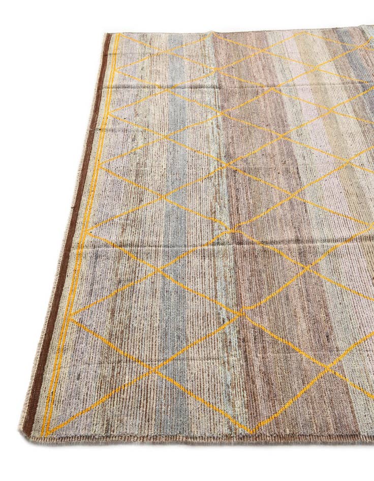 Detail image of 8' 3 x 10' 3 Hand Knotted Moroccan Wool Rug