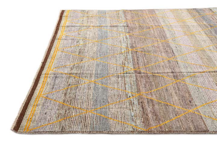 8' 3 x 10' 3 Hand Knotted Moroccan Wool Rug